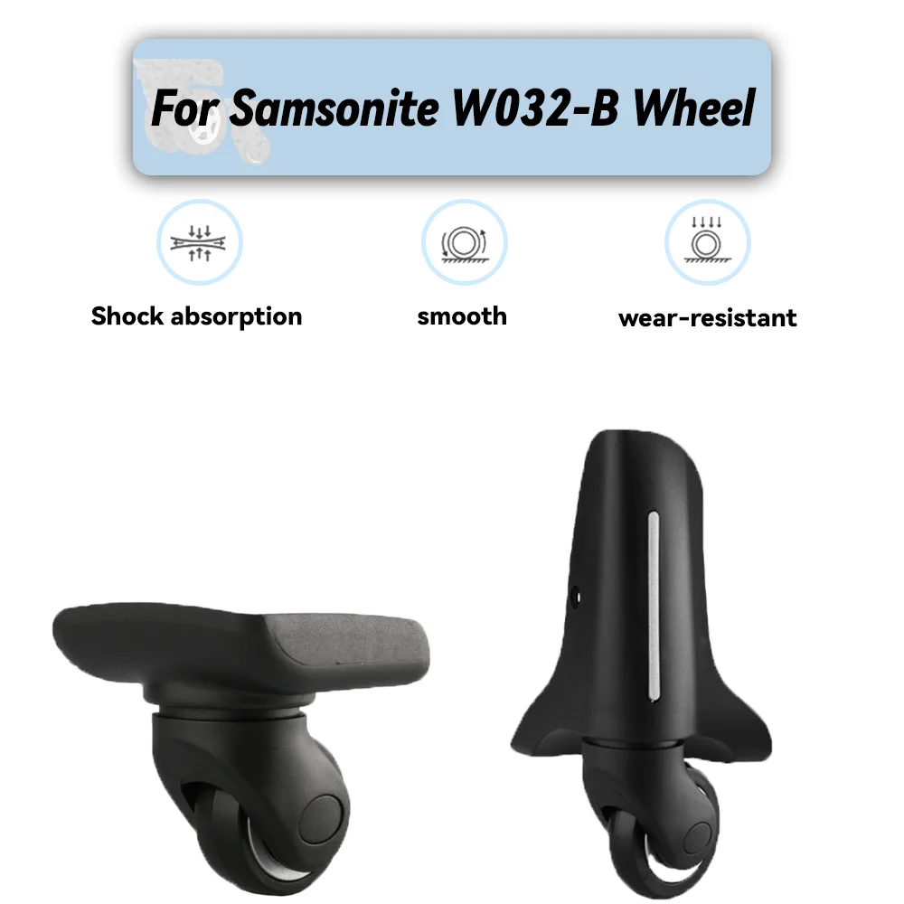 

Suitable For Samsonite W032-B Universal Wheel Replacement Suitcase Rotating Smooth Silent Shock Absorbing Wheel Accessories