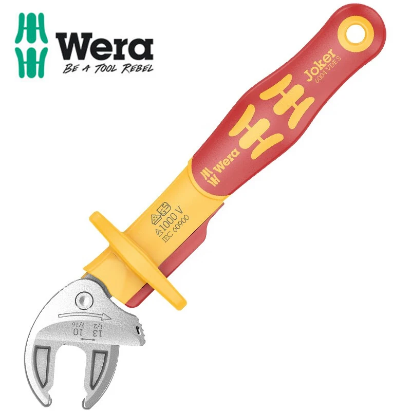 Wera 05020151001 VDE Series Insulated Self-Adjusting Open End Wrench