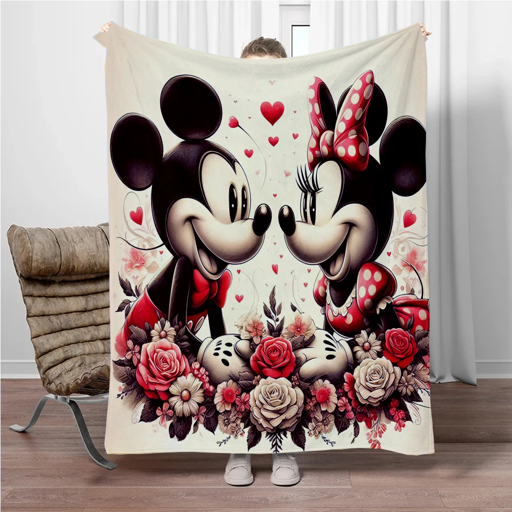 31 Style Mickey Minnie Cartoon Print Blanket.Oversized Soft Warm Flannel All-season Blanket.Use Sofas,Picnic,Camping Blankets