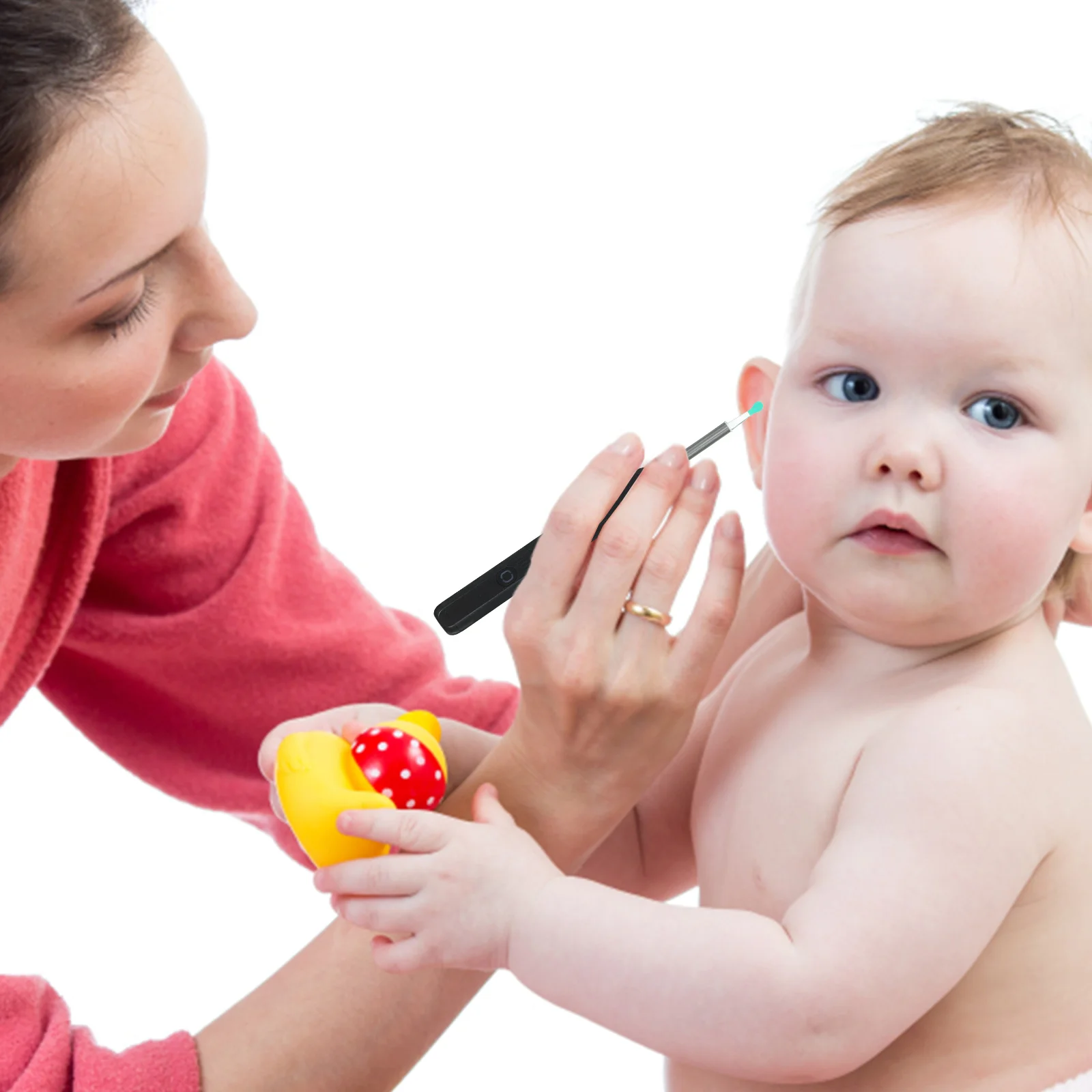 

1 set Cleaner 1296P Wireless Ear Otoscope 3Mm Metal Tip 4 Replacement Tips Earwax Removal Kit For Nose Oral Inspection