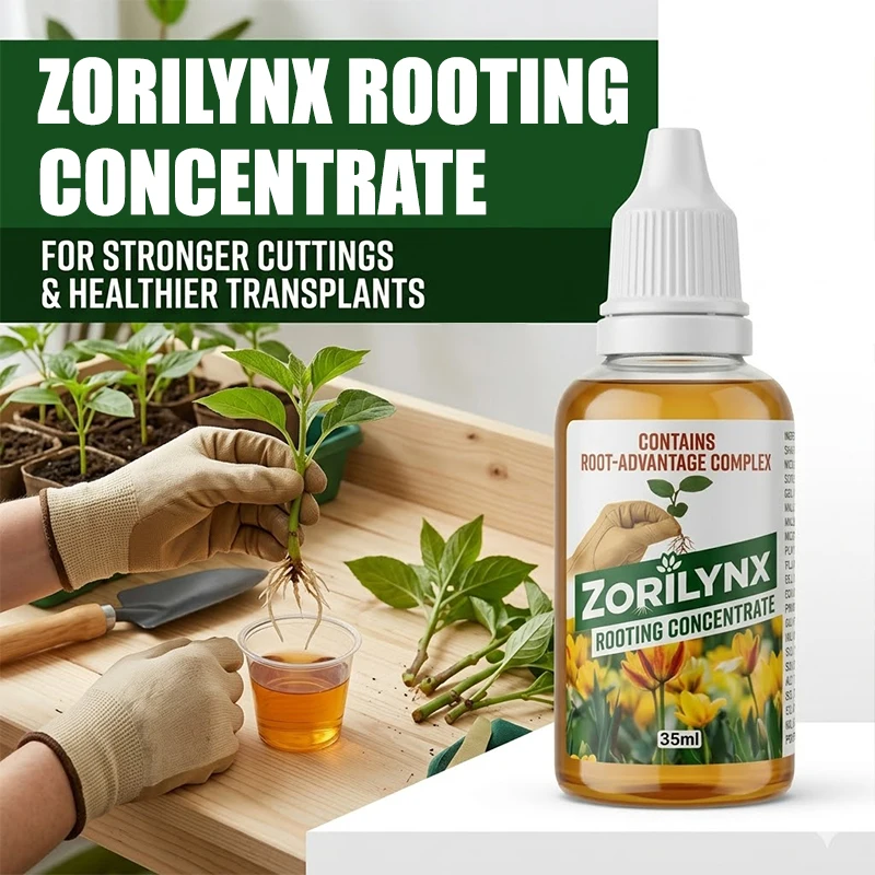 Professional Rooting Concentrate for Plant Propagation Enhances Root Development for Herbs Flowers and Shrubs Formula - ZORILYNX