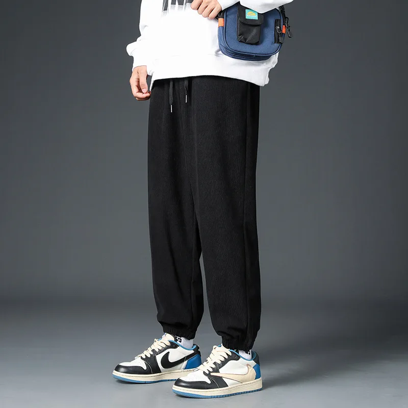 Men's Pants for Spring Summer Sports Pants for Boys Tying Feet Spring and Summer Hoodies Trendy Loose Men's Casual Trousers