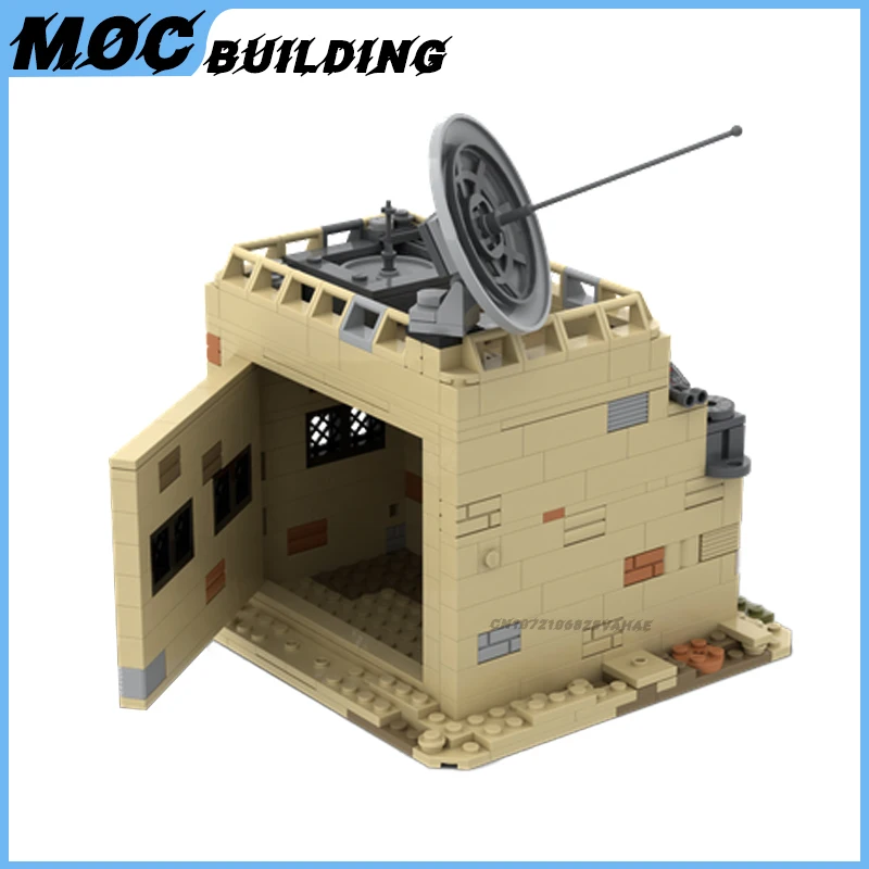 MOC Building Blocks Star Movie Battle Base militare SW House Scene Model Radar Station architettura mattoni assemblaggio fai da te giocattolo regalo