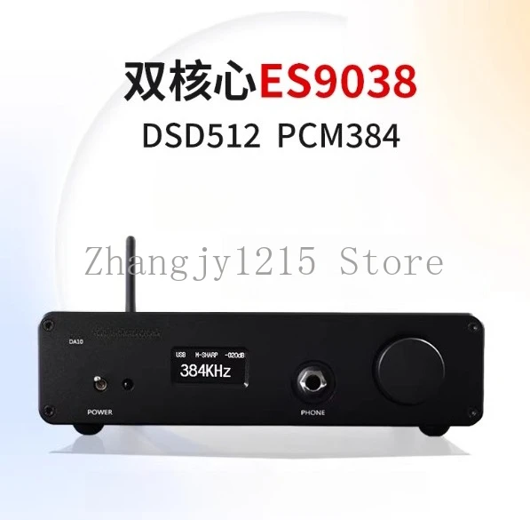DA10 Dual-core ES9038 DSD512 Bluetooth 5.4 USB Decoder HIFI Audiophile DAC Earphone Amplifier