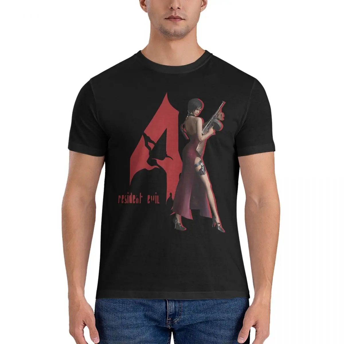 Классная мужская футболка, забавные мужские футболки из чистого хлопка с круглым вырезом и надписью R-валист злых игр, Оригинальная одежда для подарка