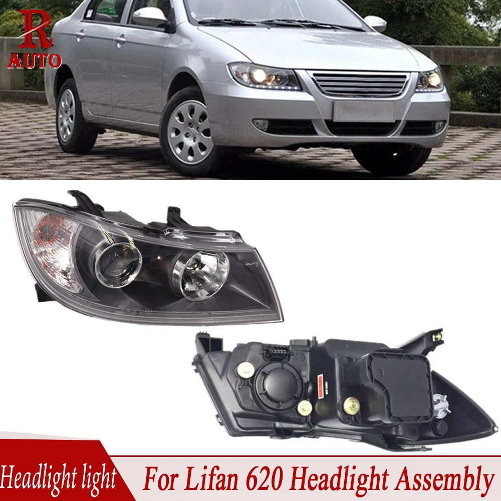 Front Bumper Head Light Assembly With LED High Quality Fit For  Lifan 620 For Car Unit Manually Adjust The Light Head Lamp