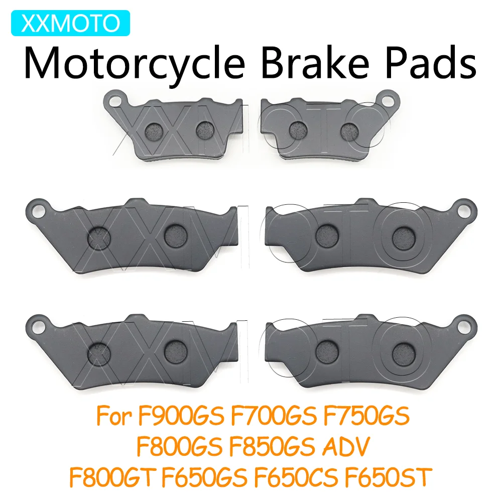 For BMW F900GS F700GS F750GS F800GS F850GS ADV F800GT F650GS F650CS F650ST Motorcycle F 650 750 850 900 GS Front Rear Brake Pads