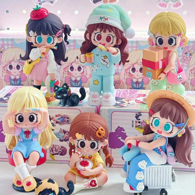 Milay Daily Times Series Blind Box Milay Action Anime Figurie Mystery Box Kawaii Girl Model Surprsie Bag Home Desk Decor Speelgoed