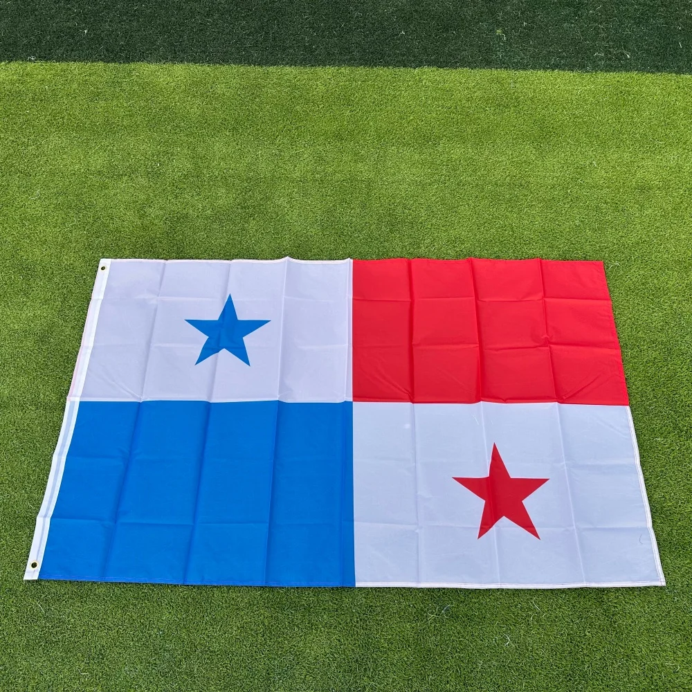 Panama Flag 150x90cm Large 3x5 FT Panamanian National Flag Blue White Red Stars Polyester Double Stitched Outdoor Indoor Decorat