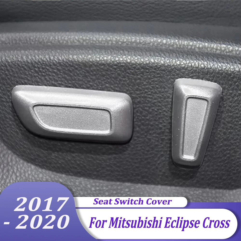 

Кнопка регулировки сиденья, крышка переключателя для Mitsubishi Eclipse Cross 2017 2018 2019 2020, наклейка на отделку, аксессуары для интерьера с левым рулем
