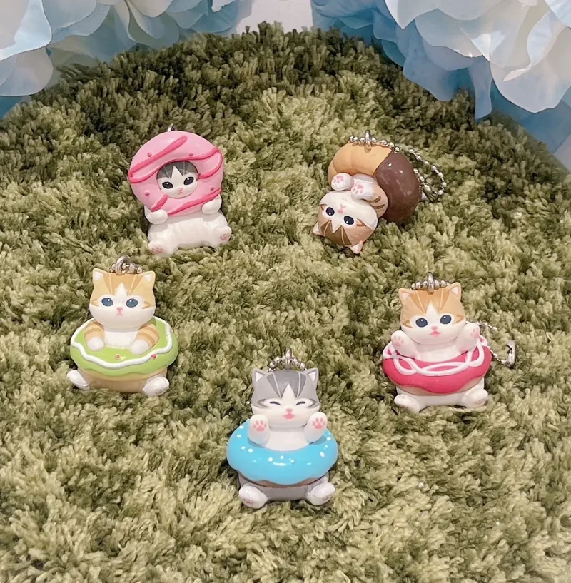 

Новый продукт в наличии, кулон в форме пончика Mofusand, слепая коробка, вкусная еда, кулон с котом, брелок-сюрприз, подарок для девочек