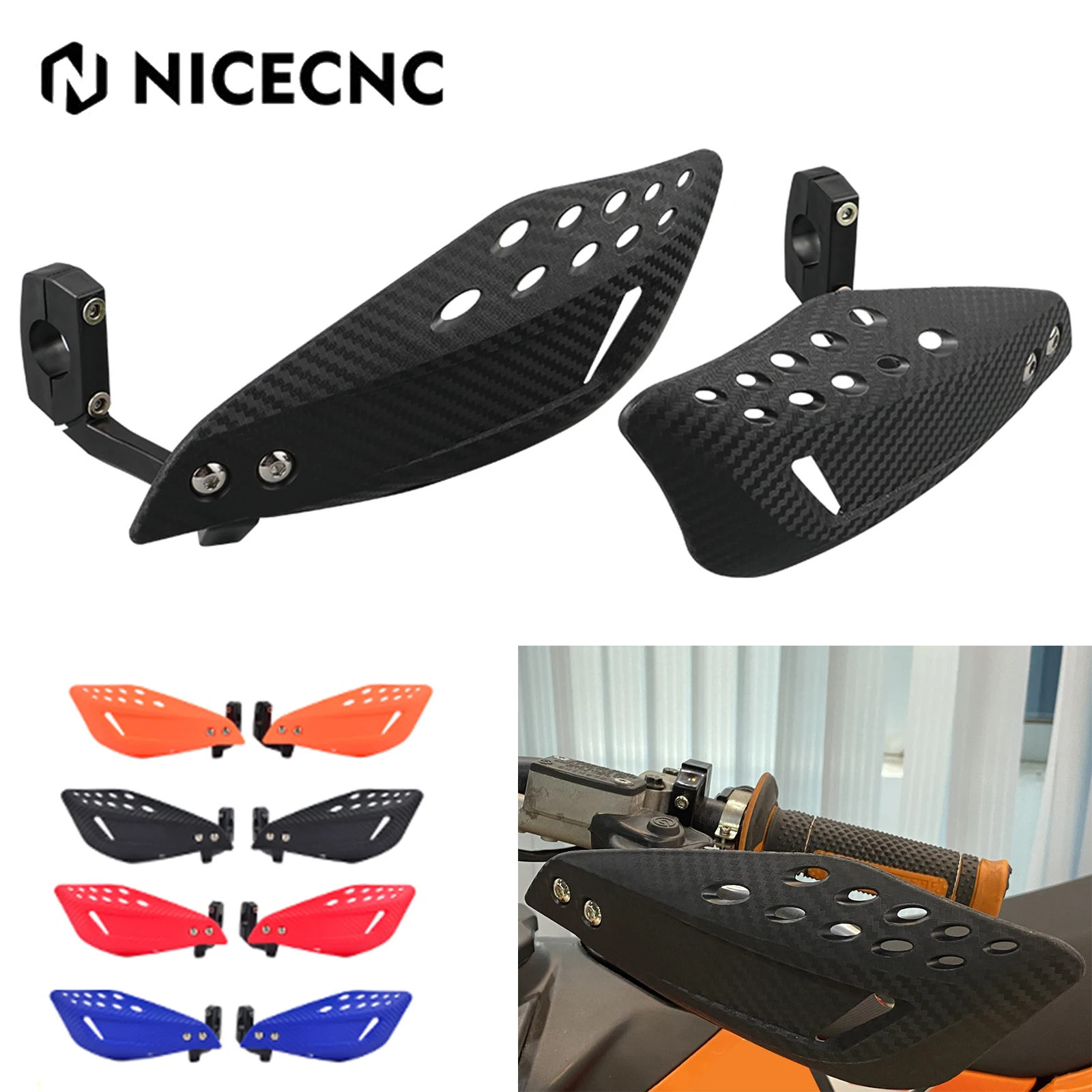 

7/8" Handguard Hand Guard Protector For KTM EXC SXC SXF Yamaha Honda Suzuki Kawasaki Dirt Bike Motorcycle Handlebar Protection