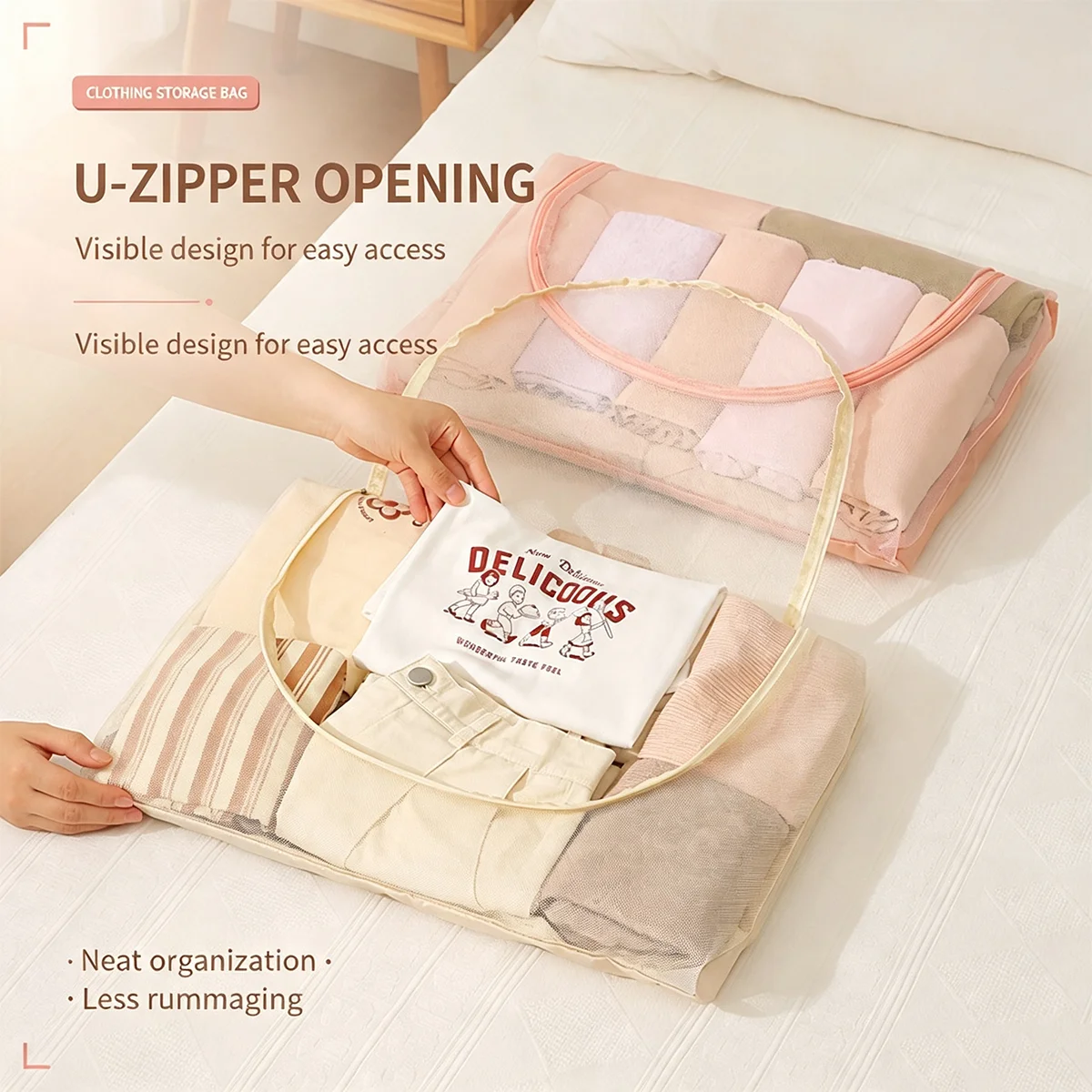 Underwear Storage Bag Portable Multi-purpose Travel Organizer Bags Oxford Cloth Travel Storage Bags For Socks Bras Accessories