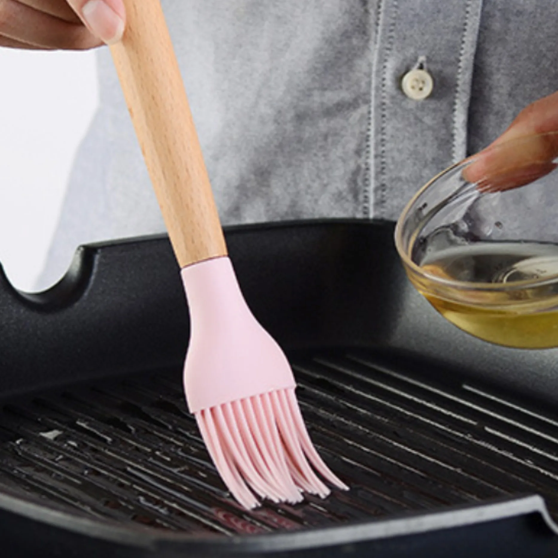 33 pcs of silicone kitchenware, high-temperature resistant spatulas, spoons, whisks and other sets, food-grade odorless cookware