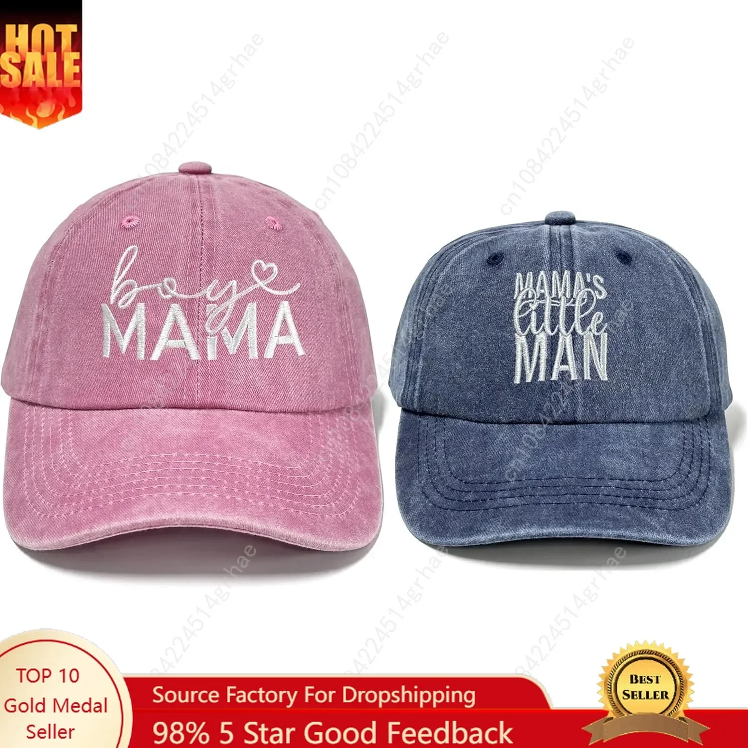 

Embroidered Matchig Hats Men Women Kid
