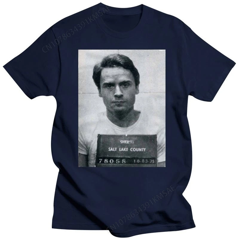 Boardrippaz T Shirt Ted Bundy Mugshot Manson Dahmer Serial Killer Serienm?Rder High Quality Tee Shirt