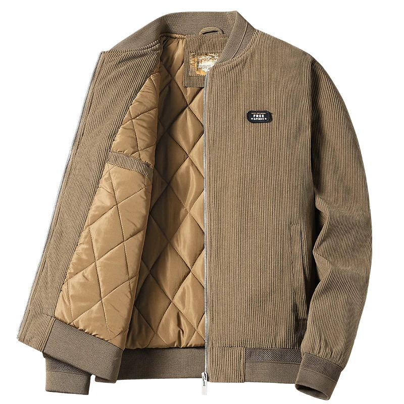 

Hiking Jackets new Winter Autumn Fleece Stand Collar Coat for Mens Men Clothing Men's Jacket Military Tactical Cotton Outdoor