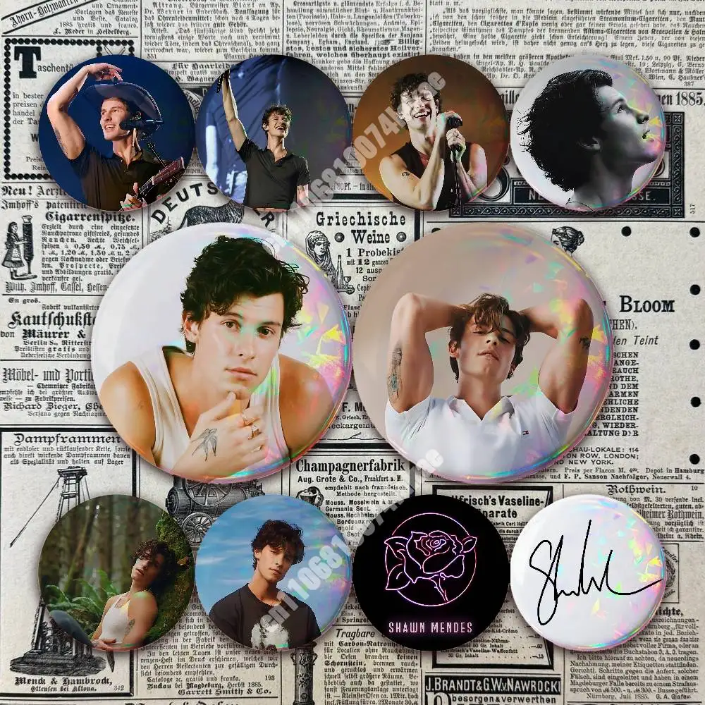 S-Shawn M-Mendes A House Full of Love Button Badge 2PC Sets for Bags & Clothes & Accessories Metal Pin Creative Gift