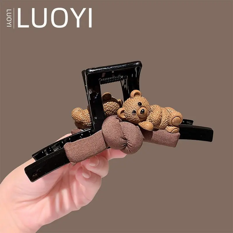 قطعة واحدة من مشبك شعر الدب اللطيف الجديد لأوبدو، إكسسوارات شعر بمشبك القرش مع ملمس ممتاز #3