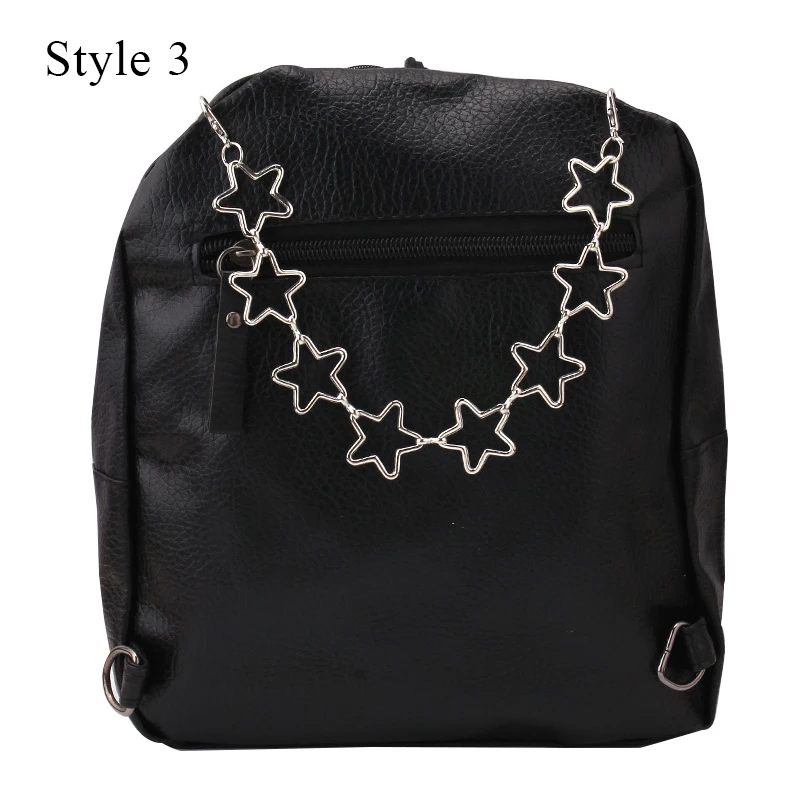 Multi-layer Metal Chain Strap For Bags DIY Handles Personality Butterfly Heart Star Pendant Shoulder Bag Chain Straps Accessory