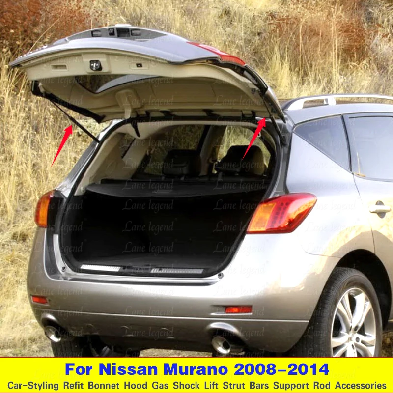 Trunk Struts for Nissan Murano 2nd Z51 SUV with Power Liftgate 2008-2014 Rear Tailgate Boot Gas Spring Shock Lift Support Rod