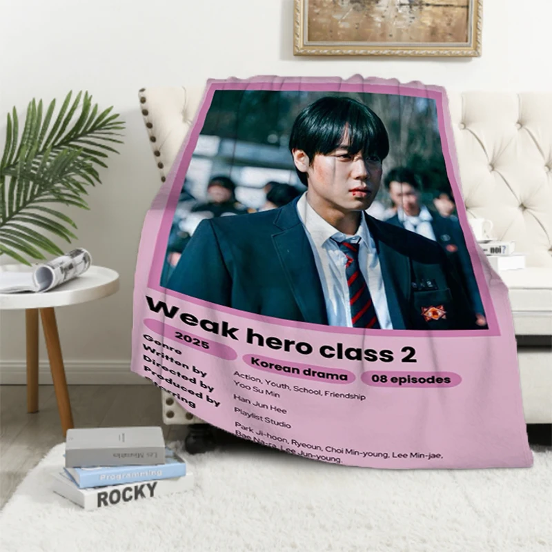 

2025 Weak Hero Class 2 TV Movie Blankets Warm Throw Picnic Blanket Fluffy Soft Plaid With Print Plead Cover Throwing King Lid