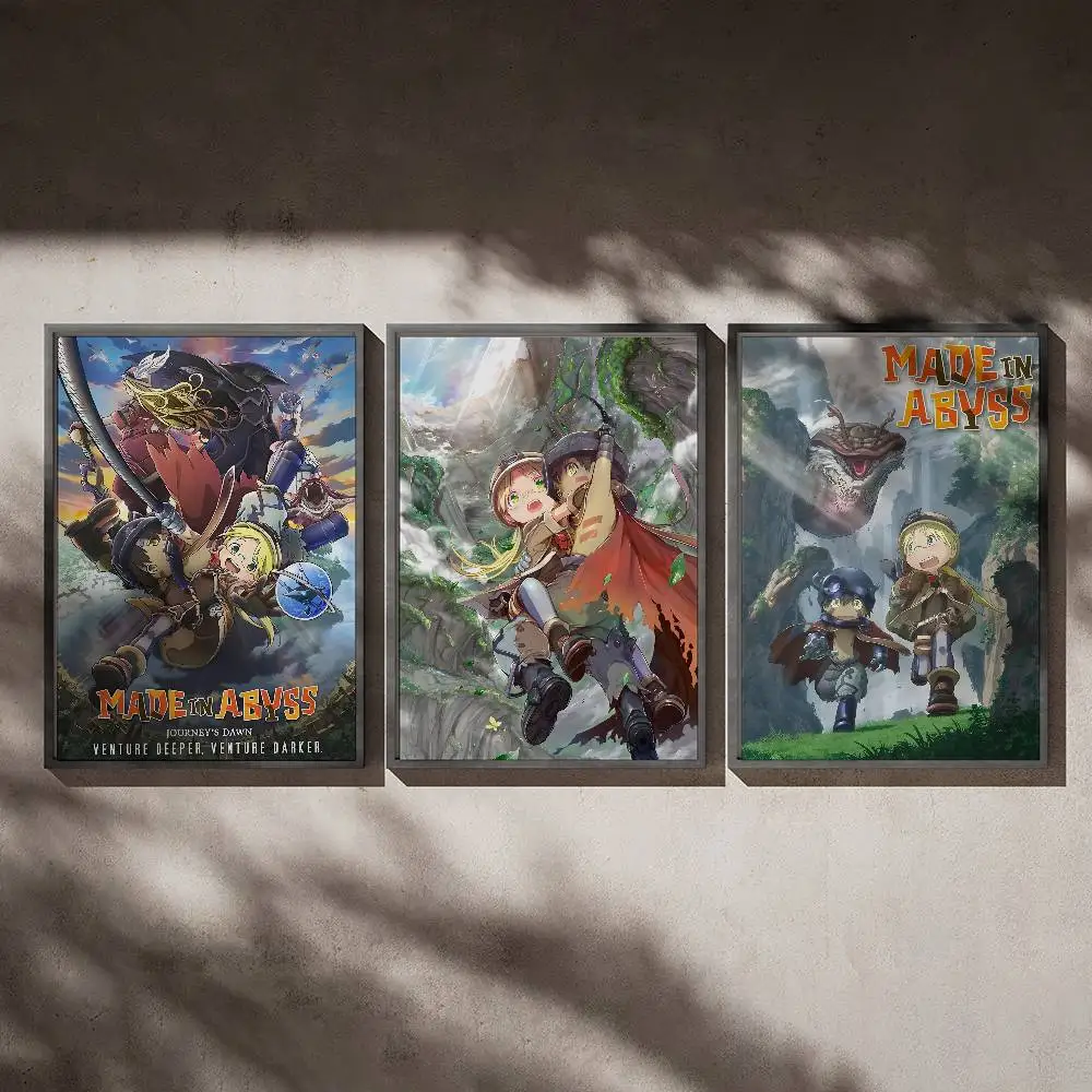

Anime M-Made In Abyss Poster Posters,waterproof Paper Stickers,coffee Shops,bar Living Rooms