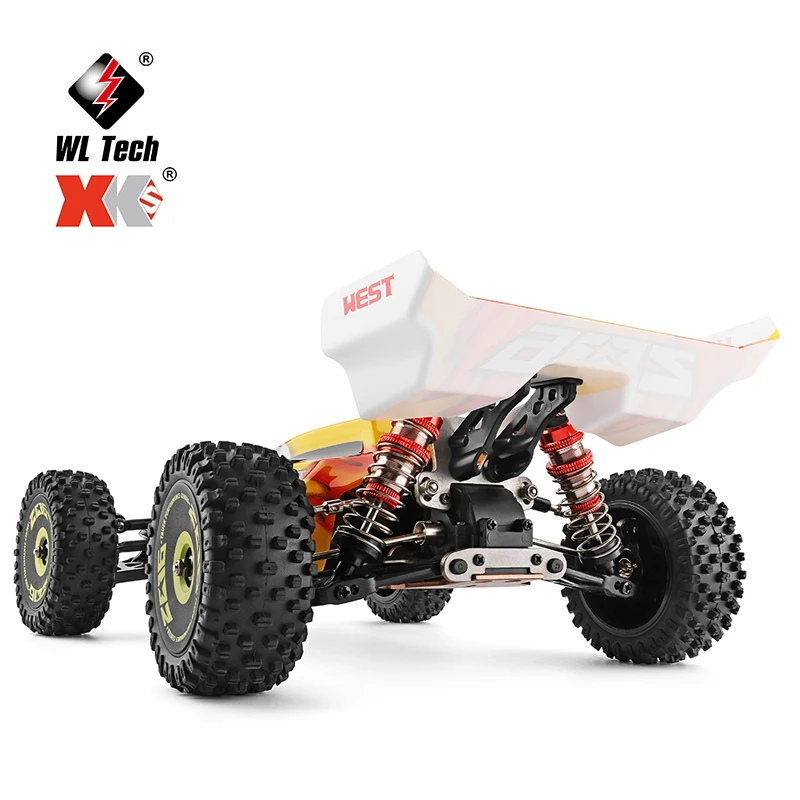 WLtoys 144010 V8 RC Car Brushless 1:14 75Km/H High Speed Metal 4WD Drive Off-Road 2.4G Transmitter 1/14 RC Racing Car VS 144010