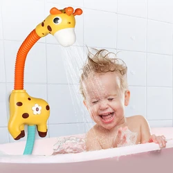 QWZ New Baby Bath Toys Penguin Electric Spray Water Kids Bathroom Bathtubs Bathing Water Toys Toddler Shower Interactive Gifts