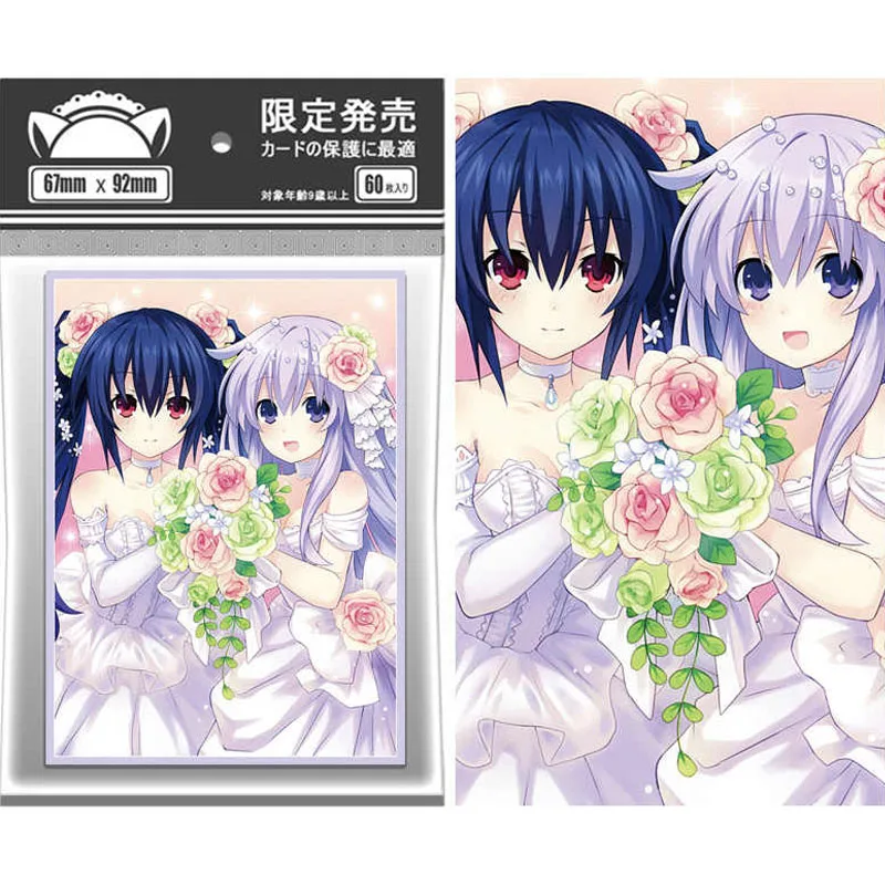 

60 шт./компл. Hyperdimension Neptunia Neptune Noire рукав для карт PTCG аниме игра коллекционная карта защитный чехол подарочная игрушка 67*92 мм