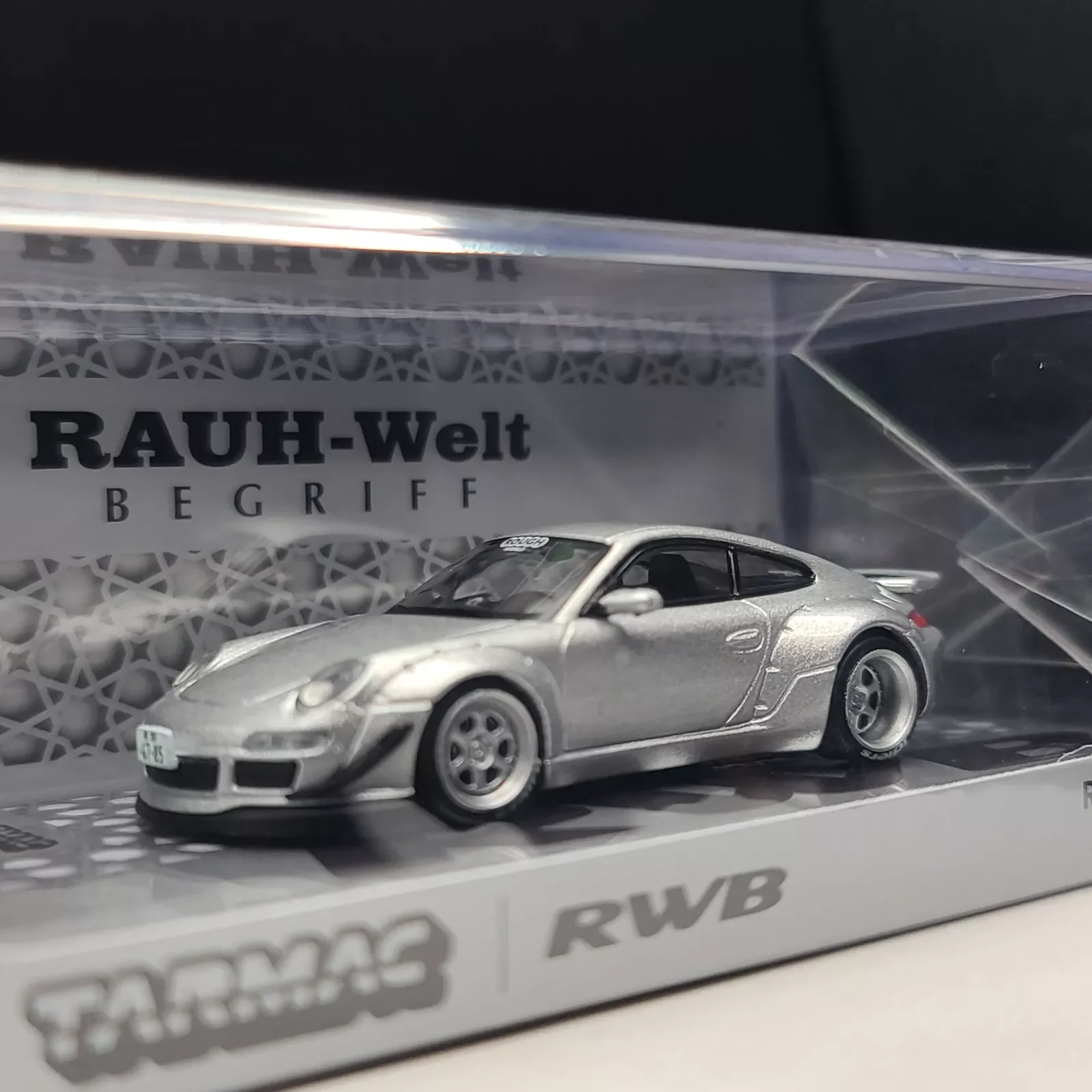 Tarmac Works RWB 997 Abu Dhabi - 1:64, Silver (2024 Hobby64) Diecast Model Car Collection Limited Edition Hobby Toys