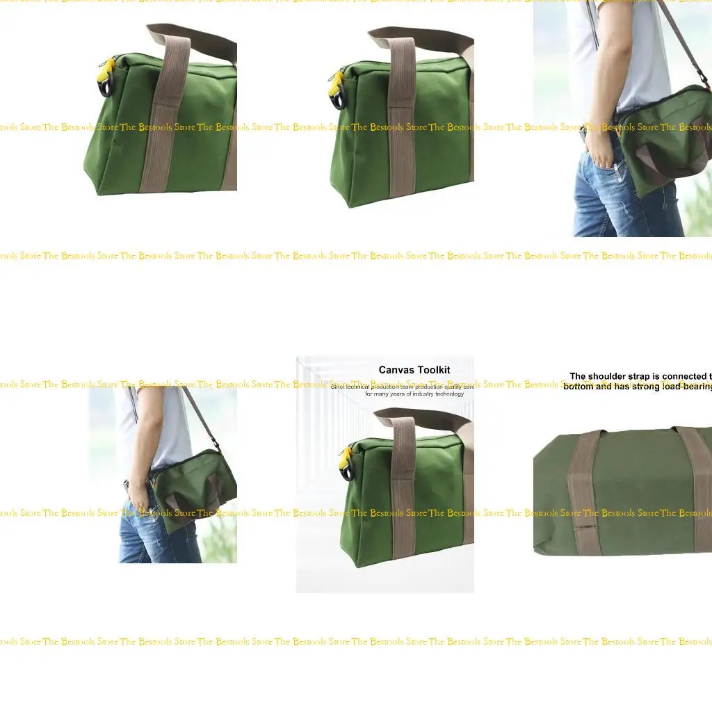 12PF Multifunctional Portable Tool Bag Carpentry Canvas Cloth Storage Bag Organizers
