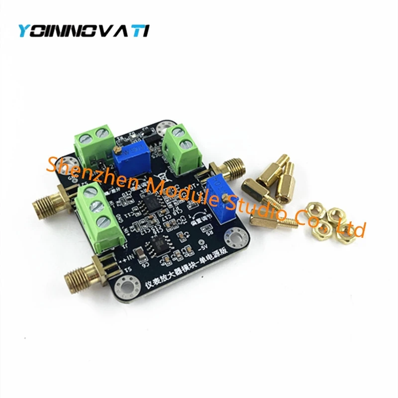 INA828 amplifier module millivolt/microvolt voltage instrument precision amplifier single ended/differential single power supply