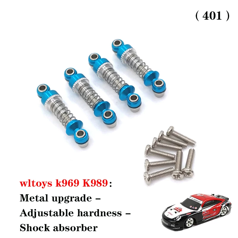 WLtoys K969 1:28 4WD 2.4G سيارة سباق صغيرة RC عالية السرعة على الطرق الوعرة عن بعد محوري scx10 ii traxxas Defender ترقية معدنية - أجزاء