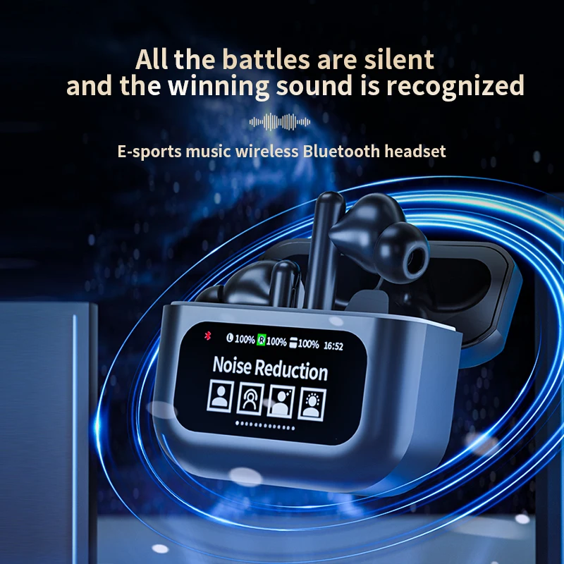 YW06 Digital TWS In-Ear Lightweight True Wireless Bluetooth Headphones Air Fit HIFI Surround Sound HD Calling Noise Cancellation