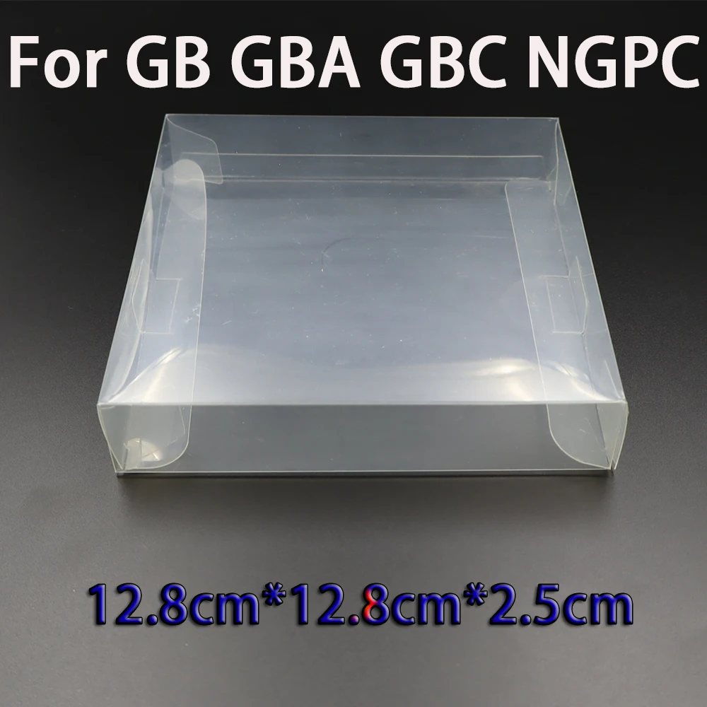Caixa de cartucho de jogo transparente, capa de plástico para jogos cib, protetor pet para n64 nes snes para gb gba gbc ngpc switch para ps5