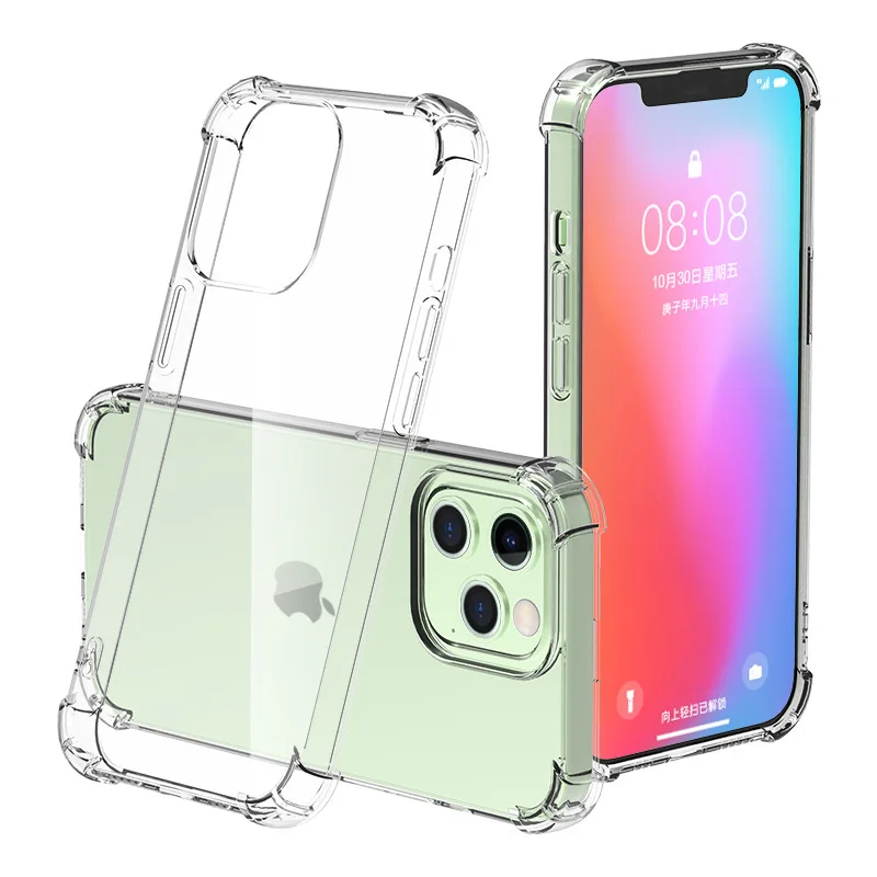 Air Bag Shockproof Case For Apple iPhone 15 13 14 Pro Max 12 11 Plus Mini XS XR SE2020 8 7 6 6s Transparent Clear Phone Cover