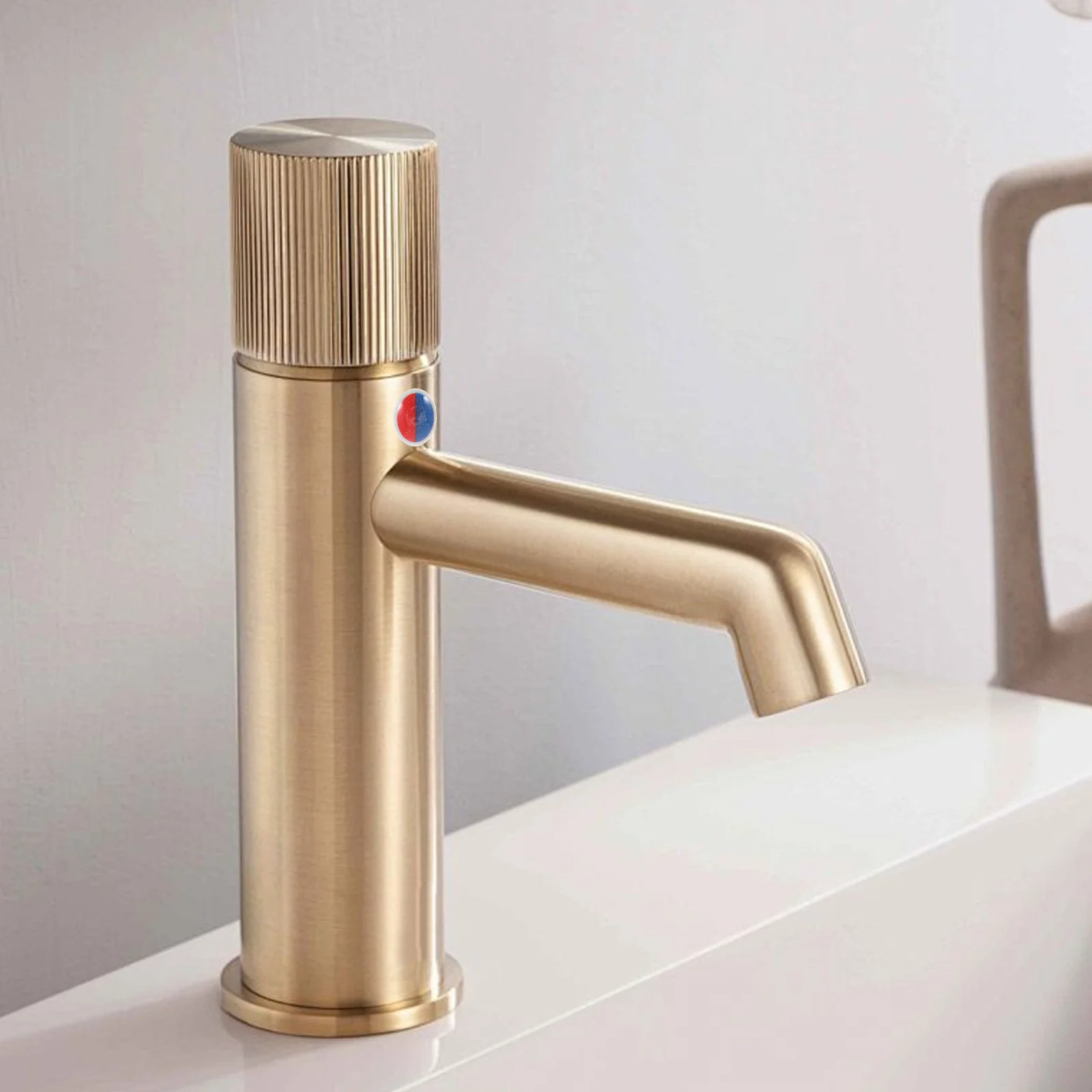 

24Pcs Hot Cold Water Indicator Faucet Handle Button Caps Sink Tap Accessories Bathroom Shower Faucet Replacement Parts