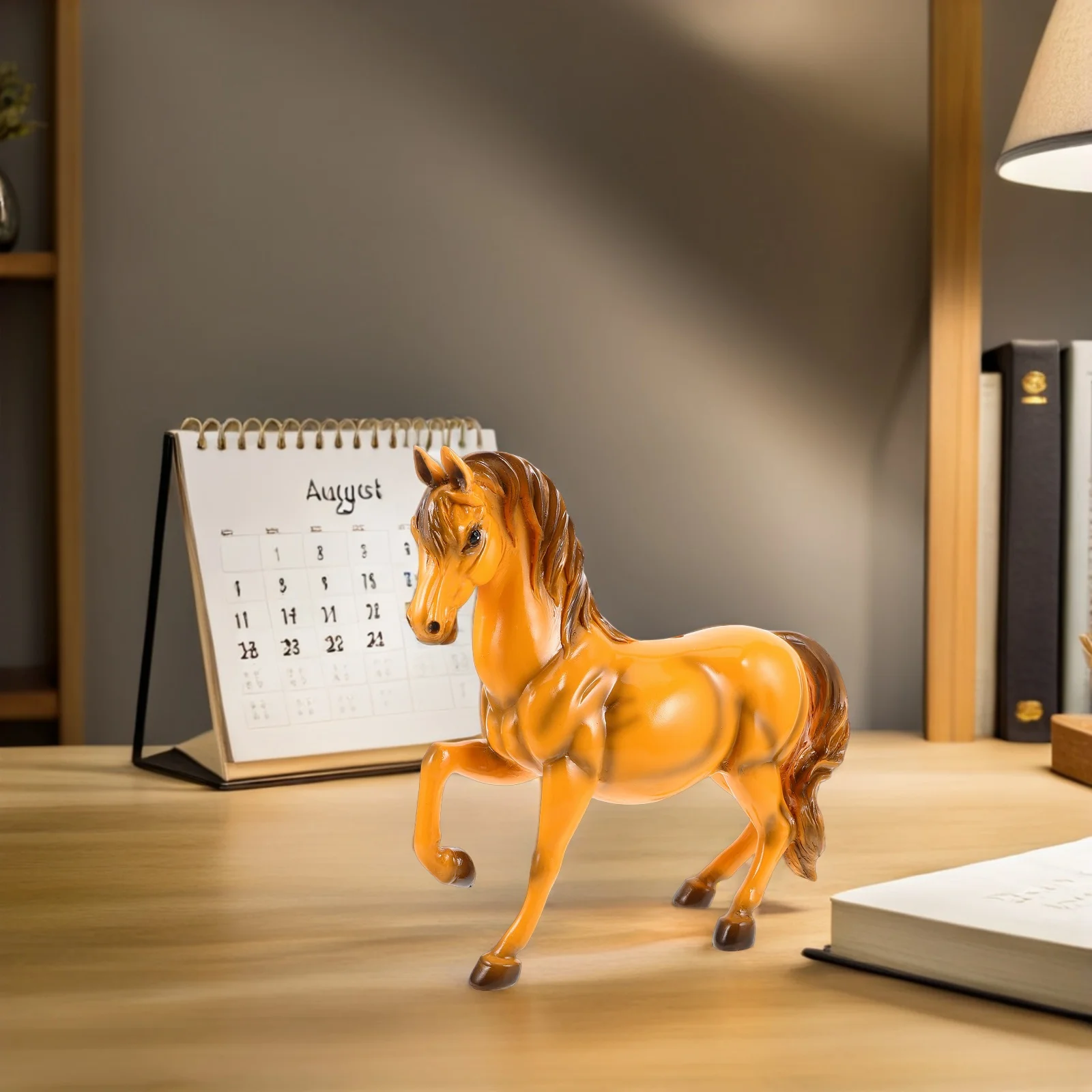 

Creative Horse Shape Piggy Bank: Resin Zodiac Horse Coin Bank for Desktop Decor, Success Symbol Money Saving Pot for Living Room