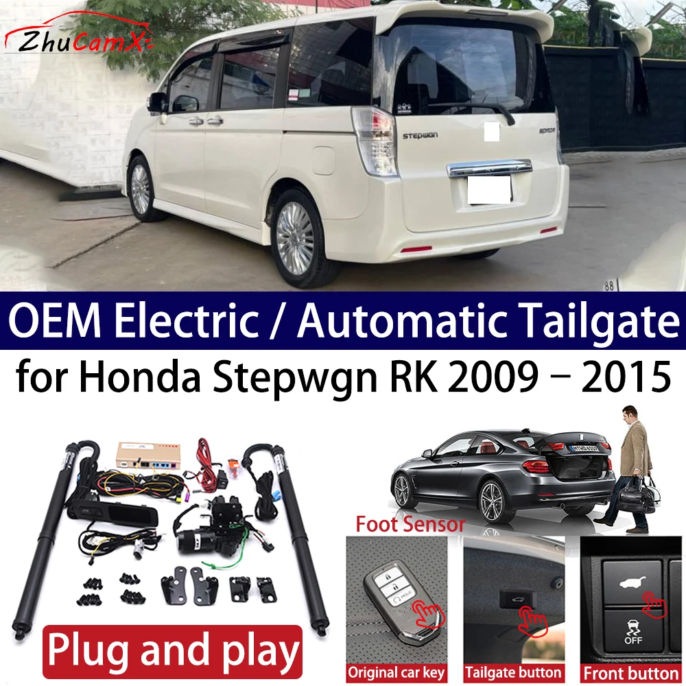 ZhuCamX for Honda Stepwgn RK 2009–2015 Car OEM Power Electric Automatic One-Click Smart Liftgate Tail Gate Support Opener