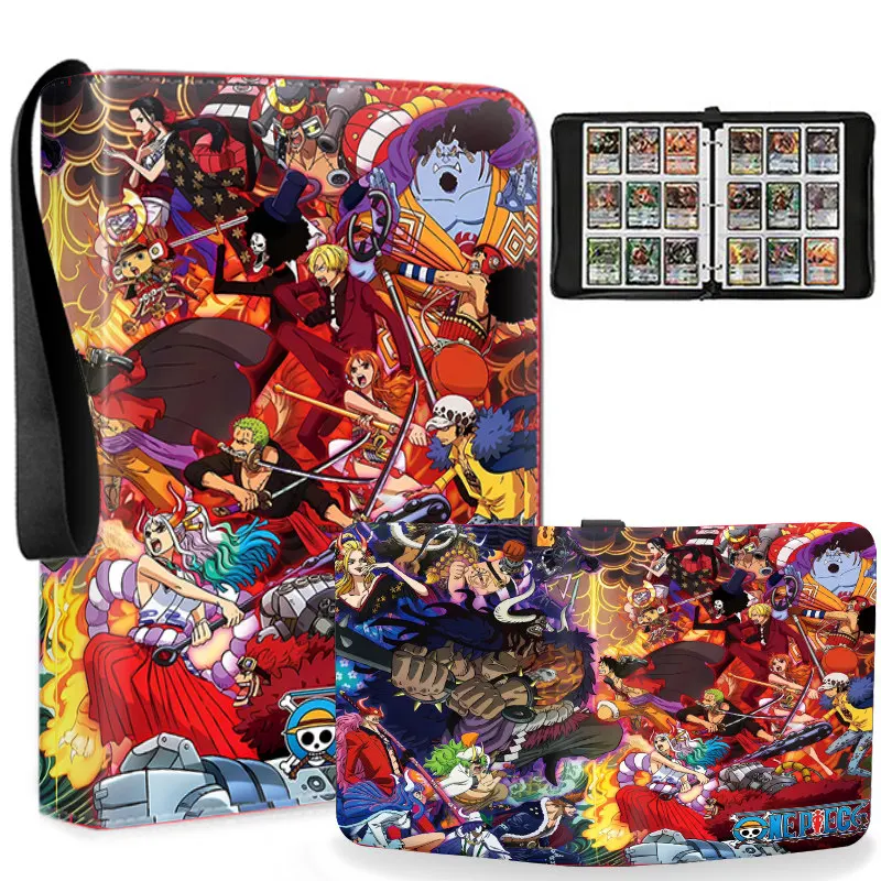 In Stock One Piece Anime Card Binder 4 Pocket 9 Pocket Trading Card Holder Album Luffy Gear 5 Pattern Game Card Collect Book