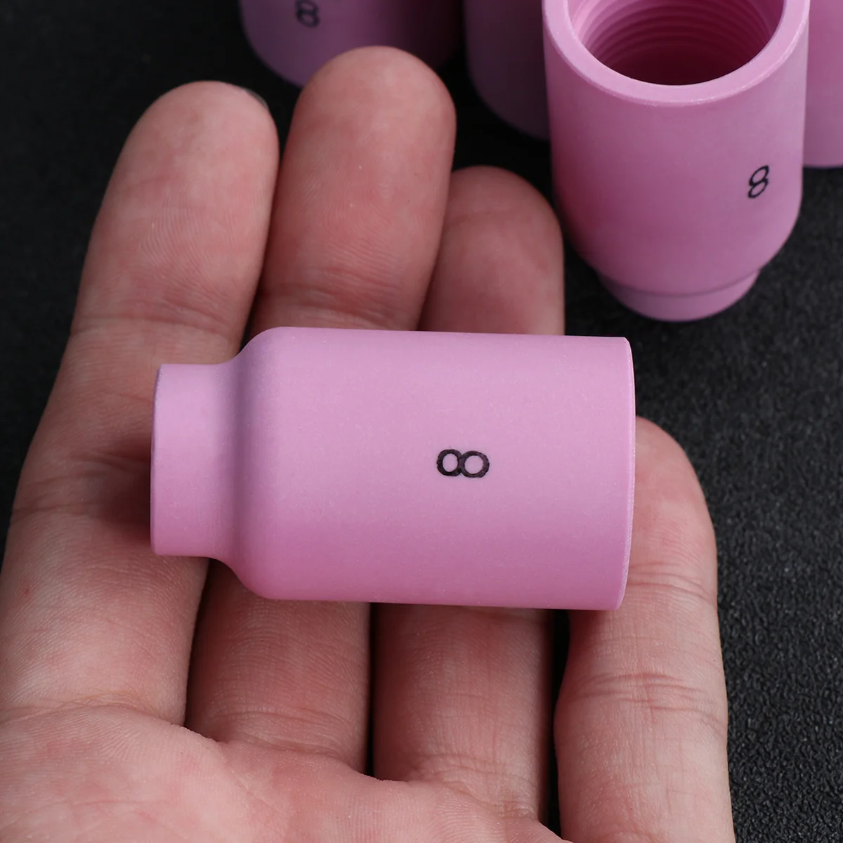 10 قطعة فوهات سيراميك عالية الأداء لحام Tig عزل حراري موثوق به مناسب كقطع غيار لحام قوس الأرجون #5