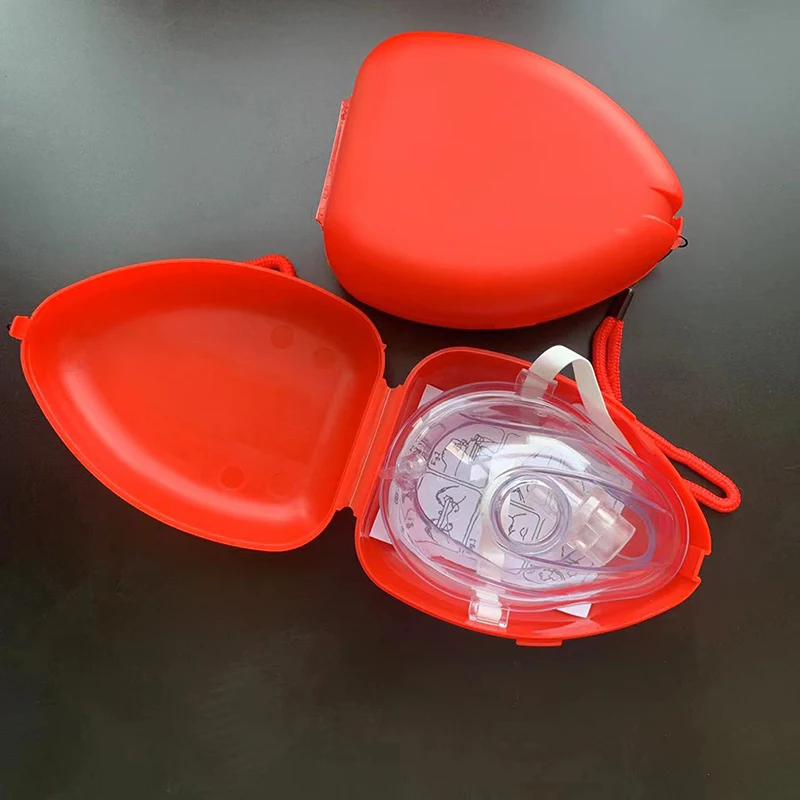 New 1pc Resuscitator Rescue Emergency First Aid Masks CPR Breathing Mask Mouth Breath One-way Valve Professional First Aid Tools