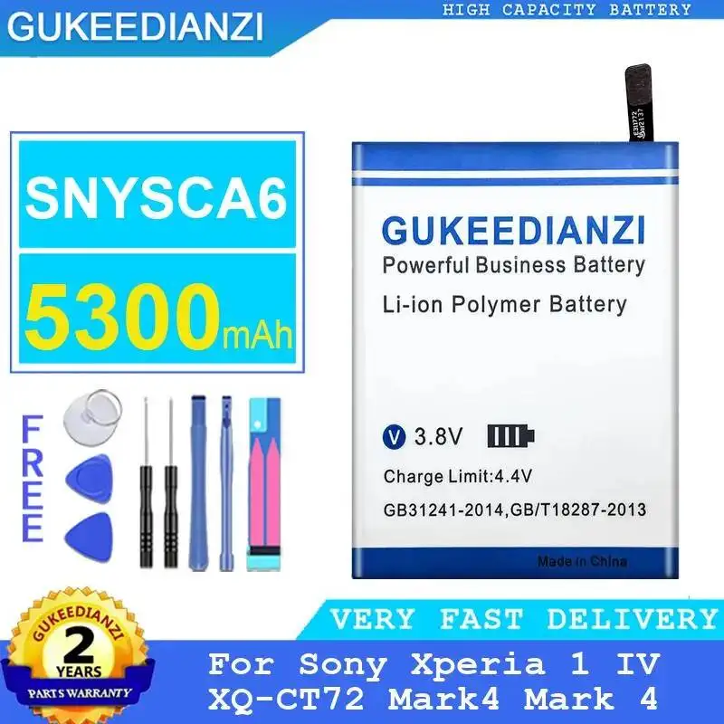 

SNYSCA6 SNYSDU6 SNYSCA6 Mobile Phone Battery For Sony 1 10 For Xperia 1 10 IV MARK4 XQ-CM52 XQ-CM62 XQ-CM72 XQ-CT72 5300-5500mAh
