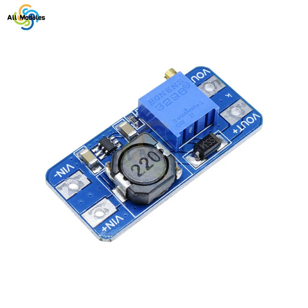 1PCS MT3608 DC-DC Step Up Converter Booster Power Supply Module Boost Step-up Board MAX output 28V 2A for Arduino Diy Kit