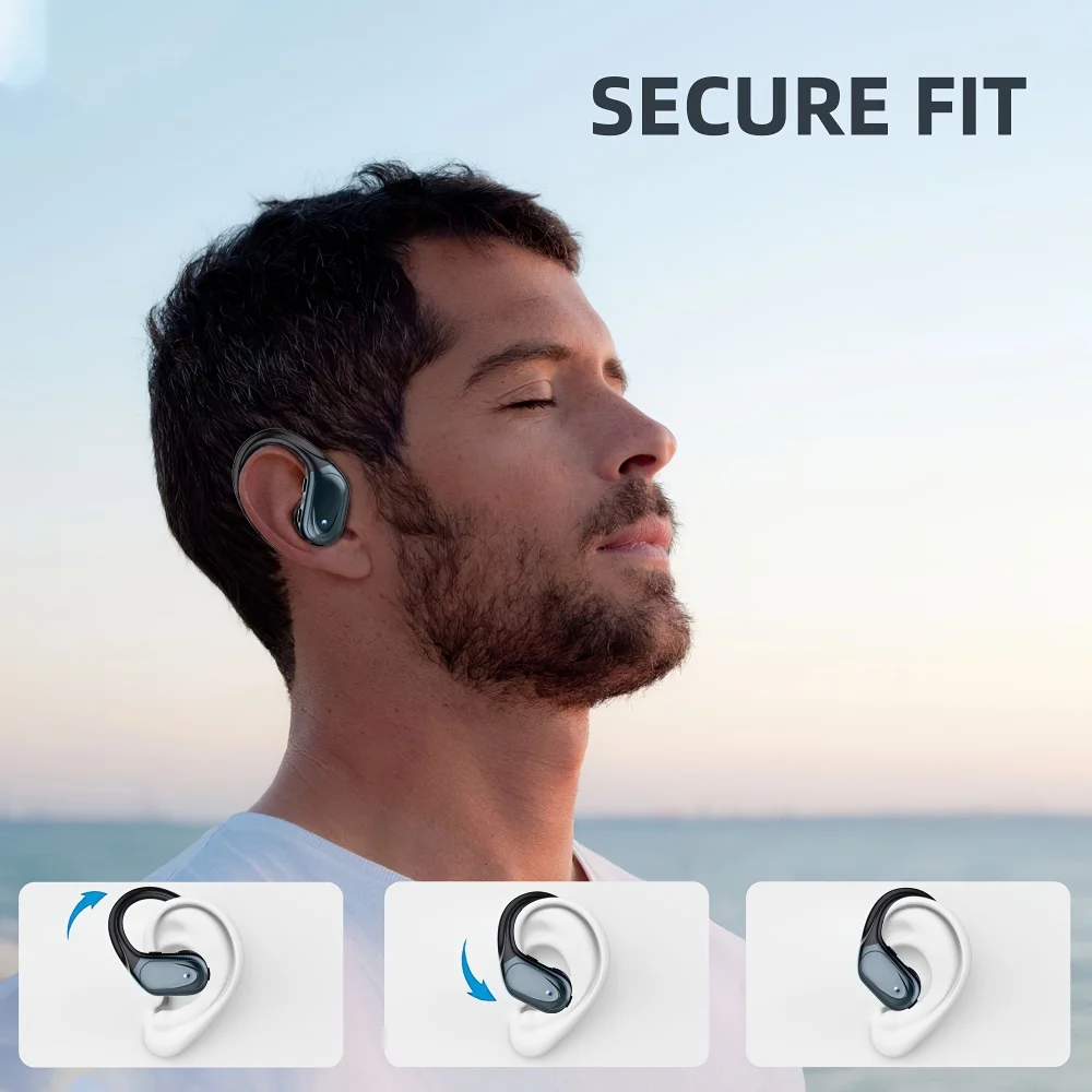 LIFEBEE X17 Drahtlose Ohrhörer Gebaut in Geräuschunterdrückung Mic Klar Anrufe Bluetooth Sport Lauf Kopfhörer mit Ohrbügel Stereo