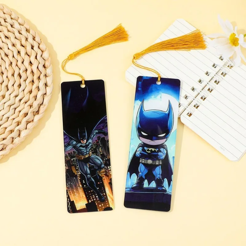 New Beast Kingdom Batman The Flash Anime Merchandise Creative Personalized Bookmark High-Quality Tassel Clip Gift for Students