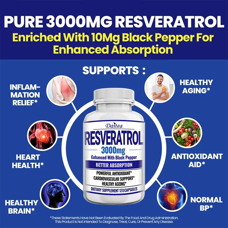 Resveratrol-健康と心の健康のための補助品