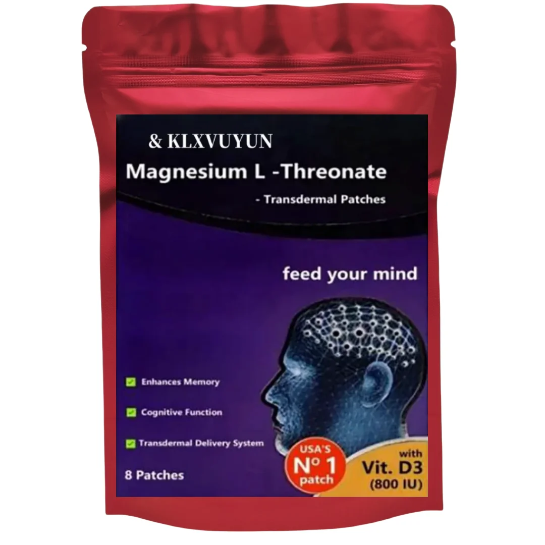 

Magnesium L -threonate, Vitamin D3- Promotes Brain , Enhances Memory, Concentration & Cognition, Energy Transdermal Patch