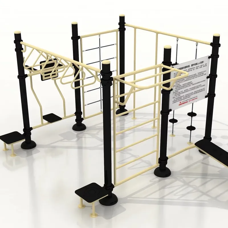 Jiewei Outdoor Workout Park Gym Equipment Combo Set Steel/Galvanized Steel Tubes Customized Color 1 Year Warranty for Fitness